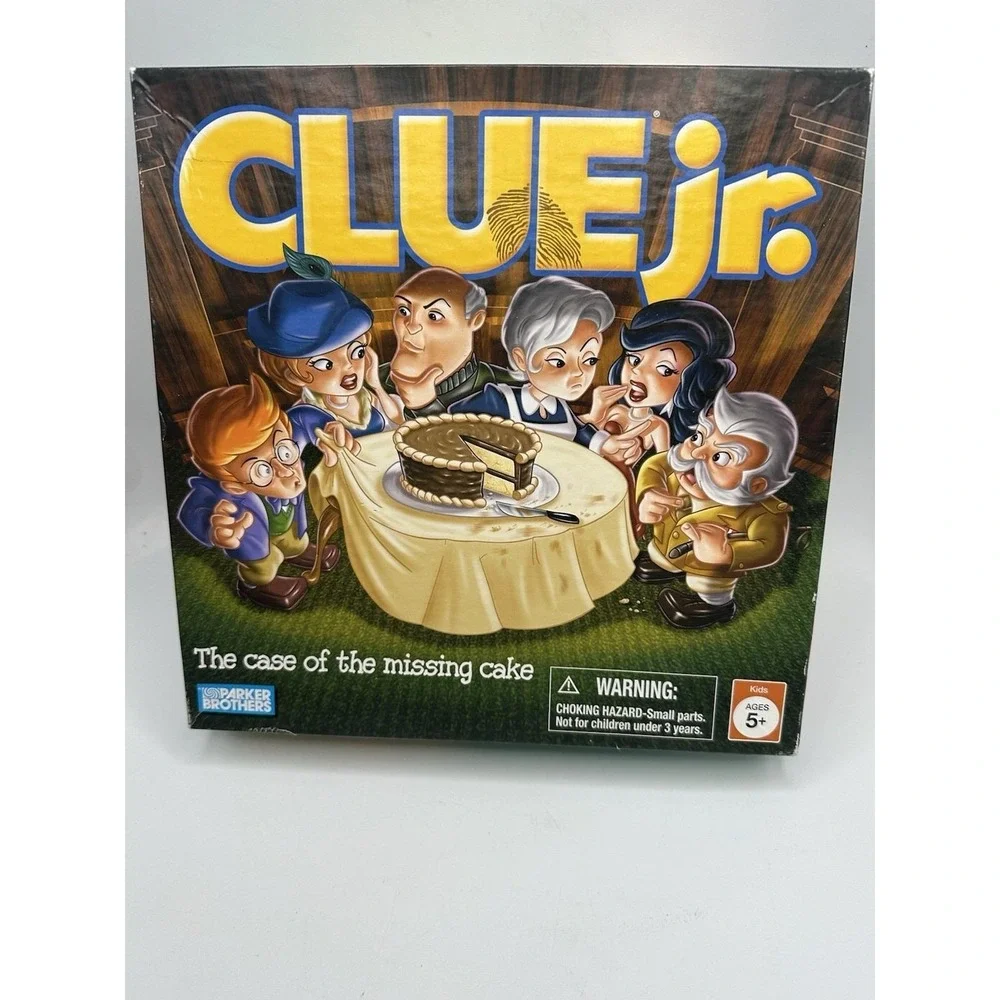 CLUE JR. the Case of the Missing Cake game - Milton Bradley 2005 - COMPLETE